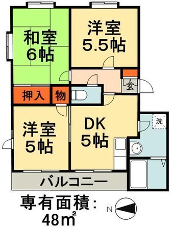 ハイツ愛花夢　の物件間取画像